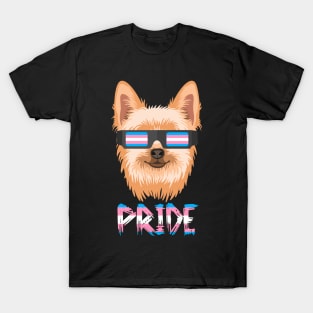 Yorkie Transgender Flag Lgbt T-Shirt